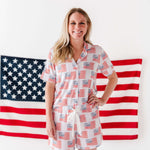 American Flag Nursing Pajamas Milk & Baby