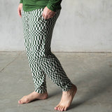 Everyday Check | Mens Bamboo Jogger (Green Check) | Milk & Baby