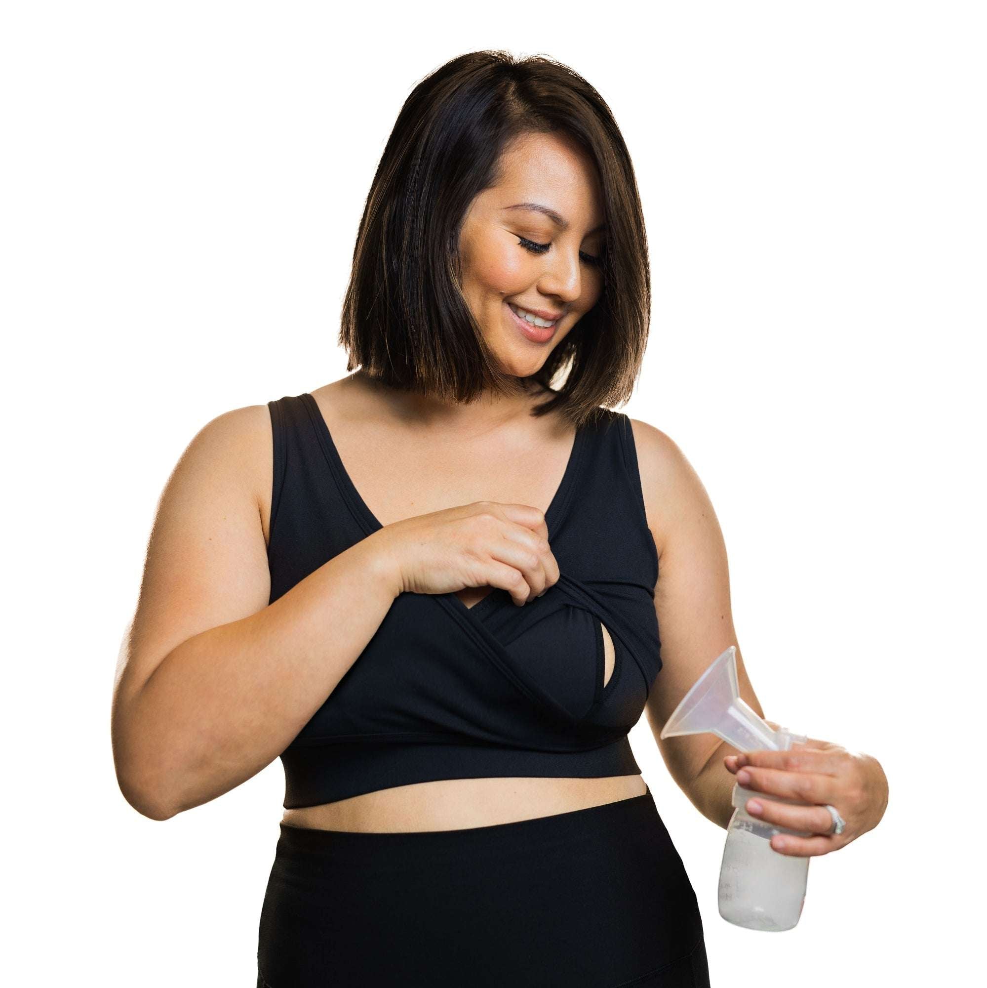 Everyday Luxe 3.0 Nursing & Hands-Free Pumping Bra Milk & Baby