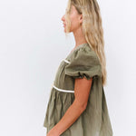 Winny Top in Olive | Nursing Friendly Milk & Baby