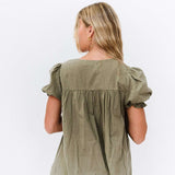 Winny Top in Olive | Nursing Friendly Milk & Baby