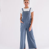 Cody Overall Jumpsuit in Dusty Blue