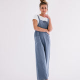 Cody Overall Jumpsuit in Dusty Blue