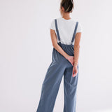 Cody Overall Jumpsuit in Dusty Blue