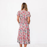 Margo Dress in Floral Teal