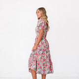 Margo Dress in Floral Teal