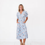 Margo Dress in Sky Blue