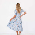 Margo Dress in Sky Blue | Nursing Friendly Milk & Baby