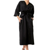 Amaterasu Tie Belt Maternity/Nursing Wrap Midi Dress