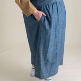 Backyard Jumpsuit in Indigo Chambray Milk & Baby