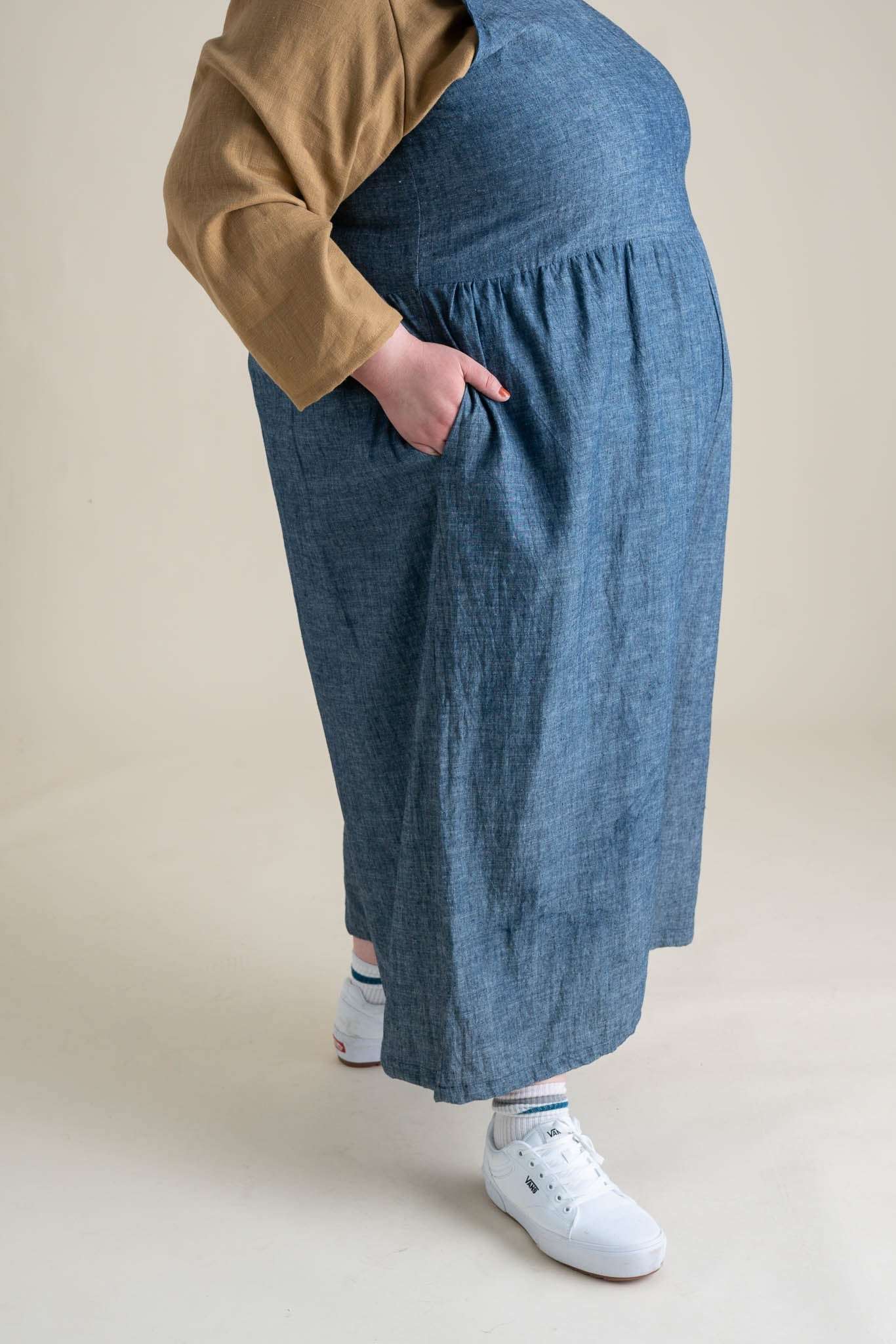 Backyard Jumpsuit in Indigo Chambray Milk & Baby