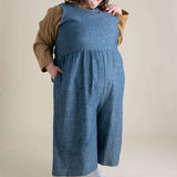 Backyard Jumpsuit in Indigo Chambray Milk & Baby