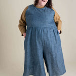 Backyard Jumpsuit in Indigo Chambray Milk & Baby