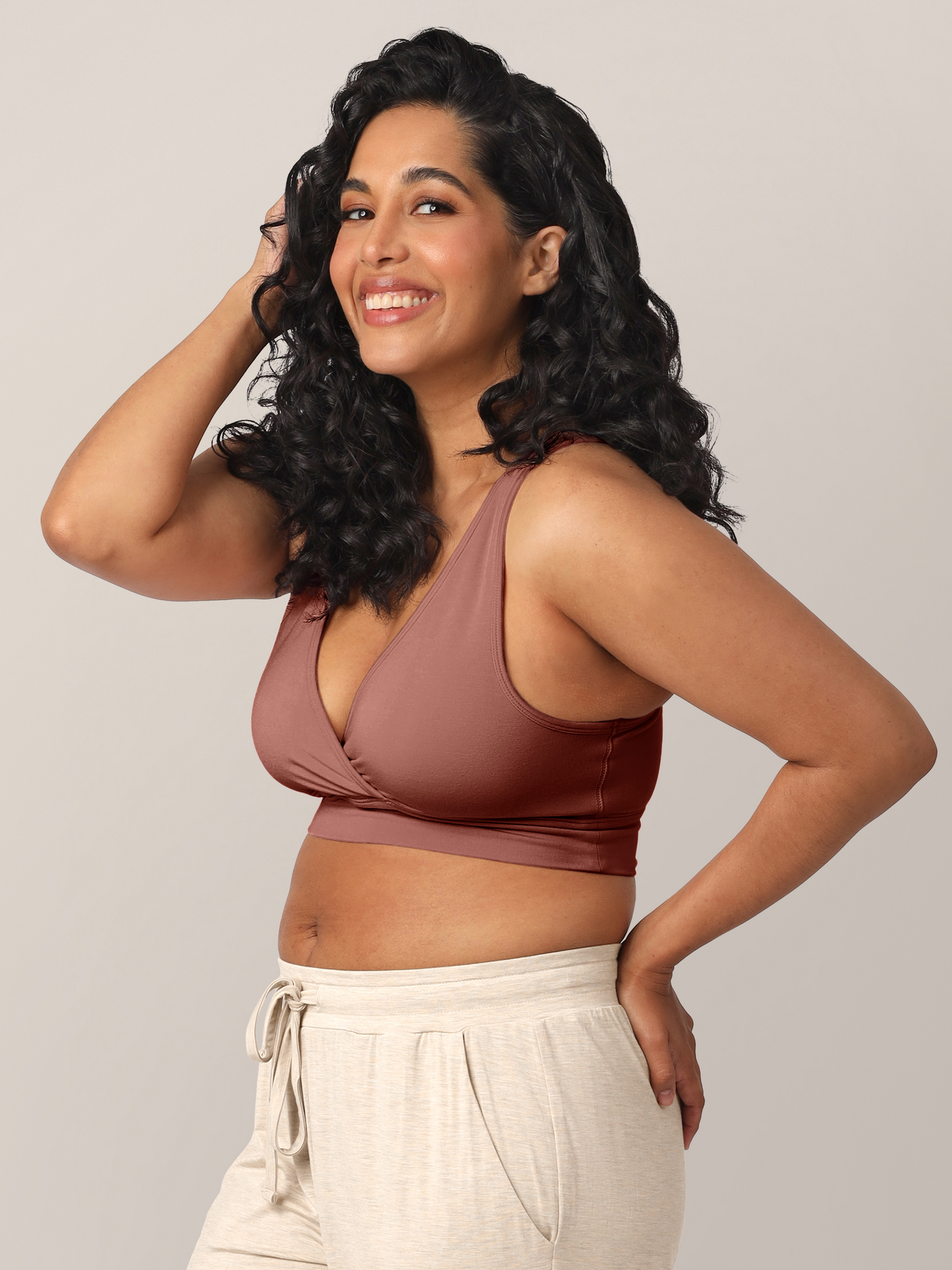 French Terry Racerback Nursing & Sleep Bra | Redwood Milk & Baby