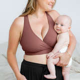 French Terry Racerback Nursing & Sleep Bra | Redwood | Milk & Baby