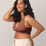 French Terry Racerback Nursing & Sleep Bra | Redwood | Milk & Baby