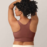 French Terry Racerback Nursing & Sleep Bra | Redwood | Milk & Baby