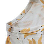 Banana Print Baby Kimono Style Onesie Milk & Baby