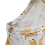 Banana Print Baby Kimono Style Onesie Milk & Baby