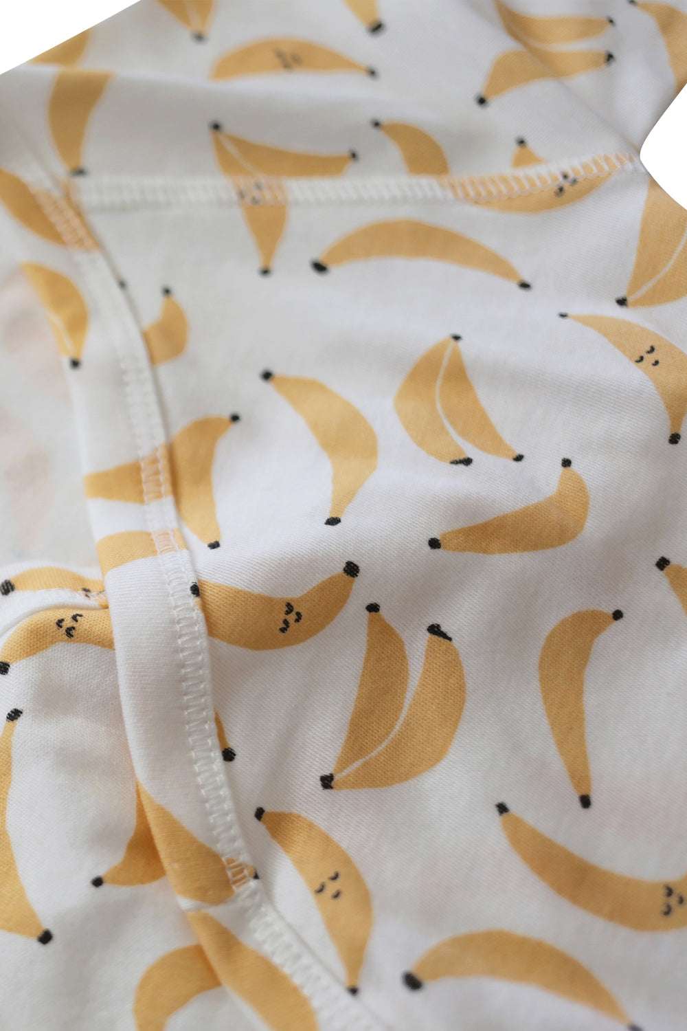 Banana Print Baby Kimono Style Onesie Milk & Baby