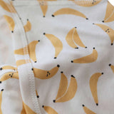 Banana Print Baby Kimono Style Onesie Milk & Baby