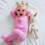 Bubblegum Rib Dream Baby Romper Milk & Baby