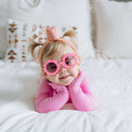 Bubblegum Rib Dream Baby Romper Milk & Baby