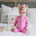 Bubblegum Rib Dream Baby Romper Milk & Baby