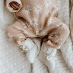 Luna + Luca Organic Booties - White | Milk & Baby