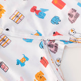 Puppy Party Baby Kimono Onesie