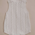 Luna + Luca Cable Knit Summer Romper | White Milk & Baby