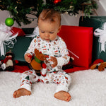 Christmas Classic Convertible Romper Milk & Baby