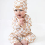 Sandy Checkers Dream Pullover Milk & Baby