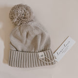 Luna + Luca Pom Beanie - Beige