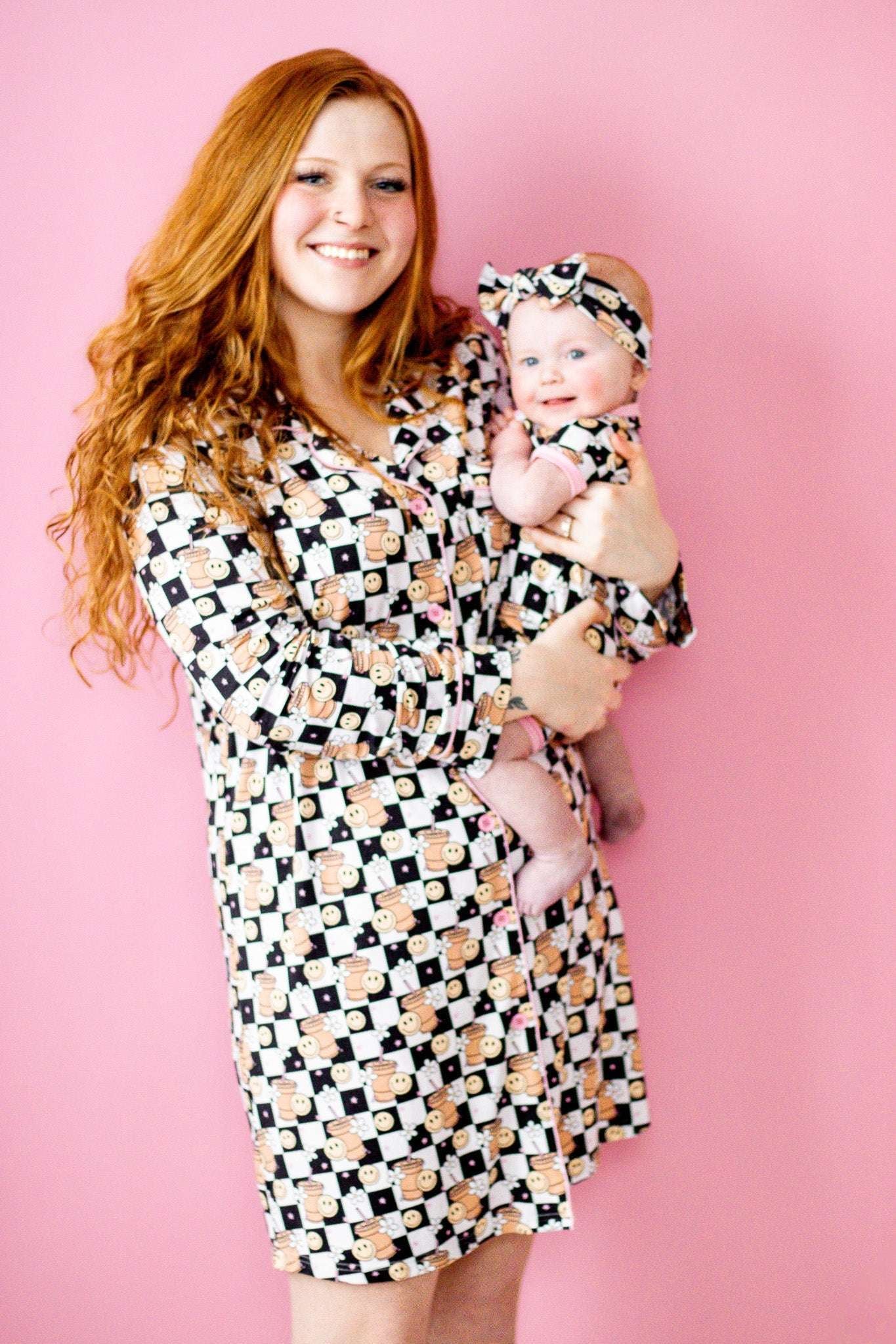 Smiley Cup Of Checkers Dream Nightgown Milk & Baby