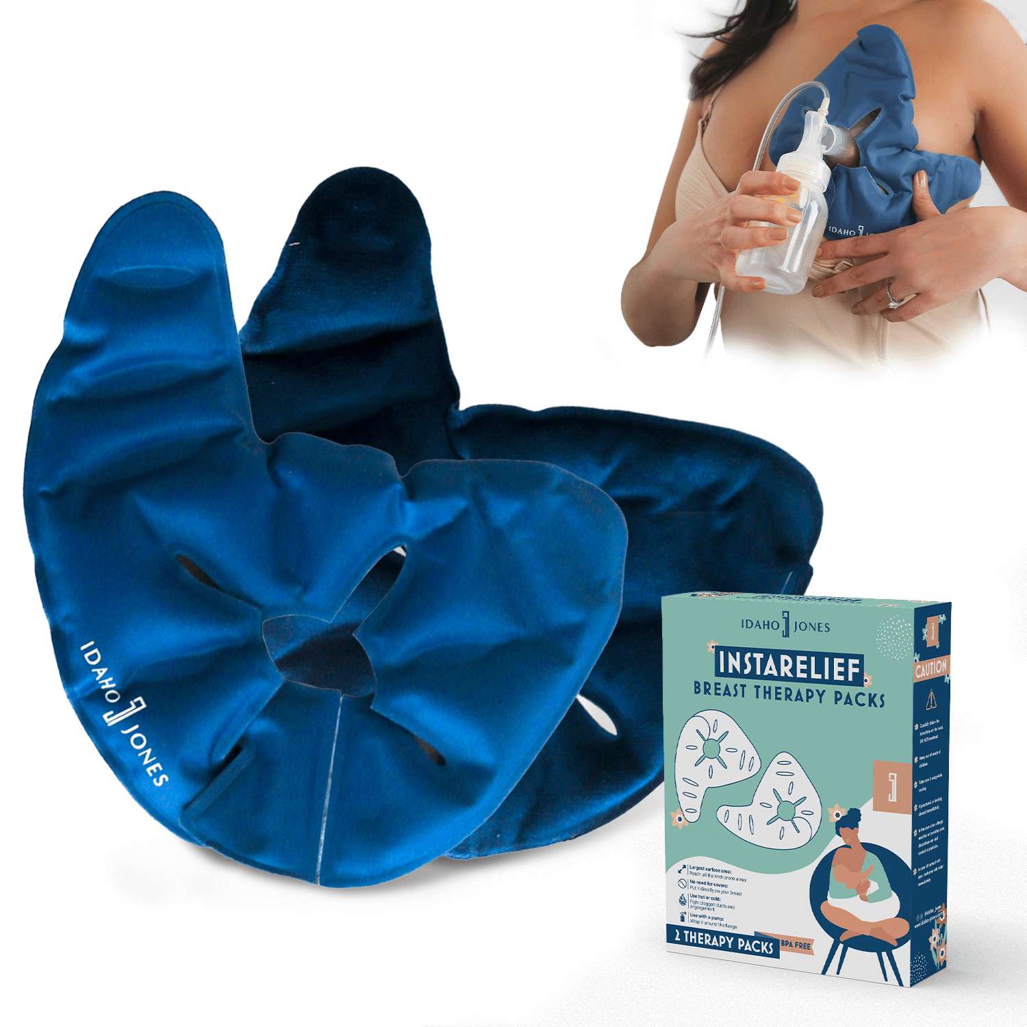 InstaRelief Breast Heating Pads & Ice Packs Milk & Baby