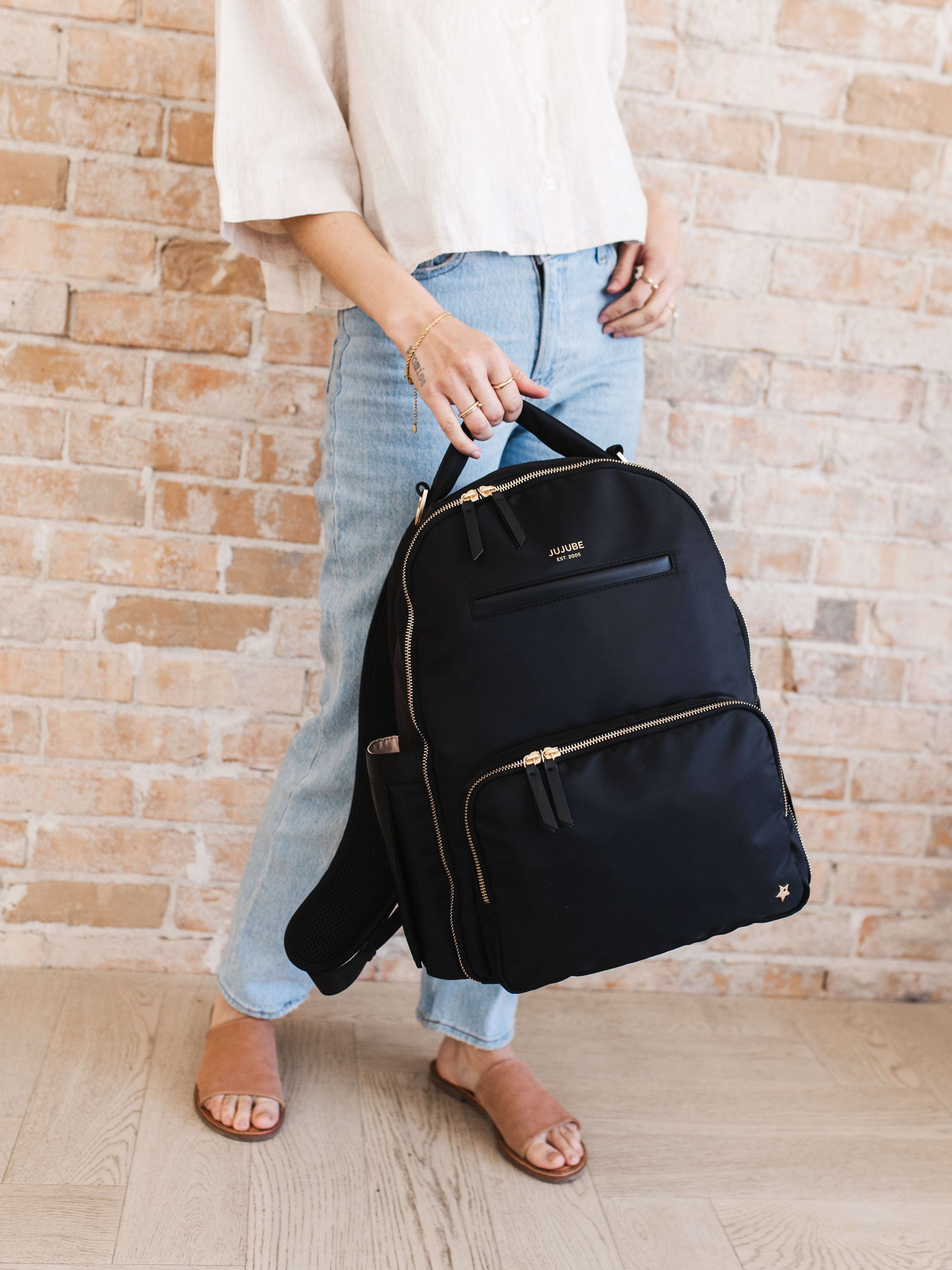 Classic Diaper Backpack | Black Milk & Baby