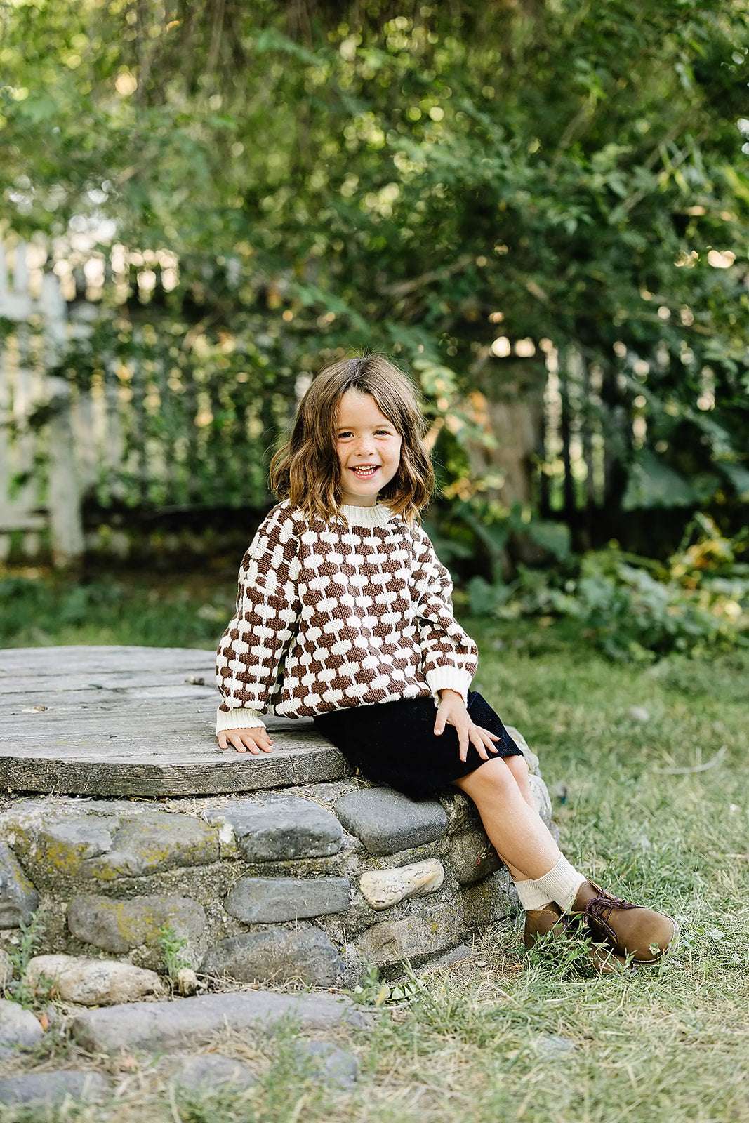 Brown + Cream Knit Sweater Milk & Baby