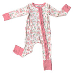 Katie-Rae Bamboo Ruffle Convertible Footie Milk & Baby