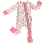 Katie-Rae Bamboo Ruffle Convertible Footie Milk & Baby