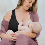 French Terry Racerback Nursing & Sleep Bra | Black Milk & Baby