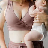 French Terry Racerback Nursing & Sleep Bra | Twilight | Milk & Baby