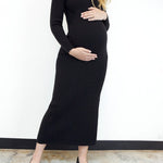 Full Body Maternity & Nursing Sweater Dress Milk & Baby