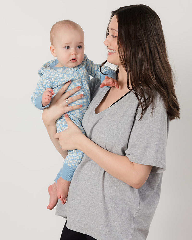 Everywhere Nursing & Maternity V-Neck Tee - The Neutrals