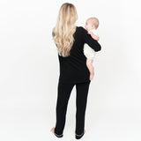 The Black CloudLuxe Classic Pajama Set | Milk & Baby