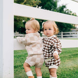 Brown + Cream Knit Sweater Milk & Baby