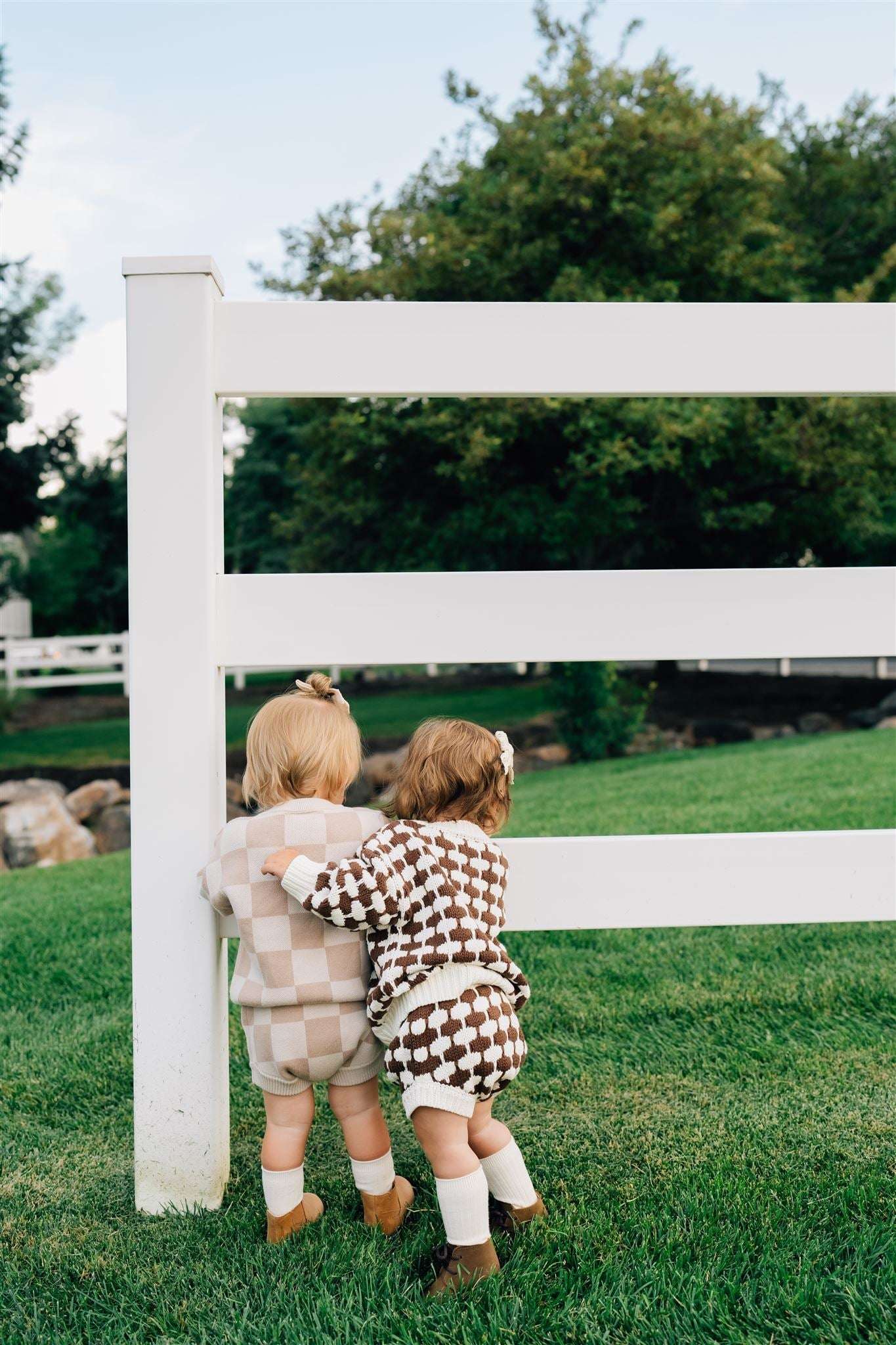 Brown + Cream Knit Bloomers Milk & Baby