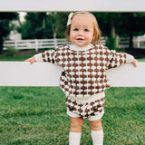 Brown + Cream Knit Sweater Milk & Baby