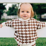 Brown + Cream Knit Sweater Milk & Baby