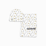 Milk & Cookies Original Bamboo Swaddle & Beanie Set Milk & Baby